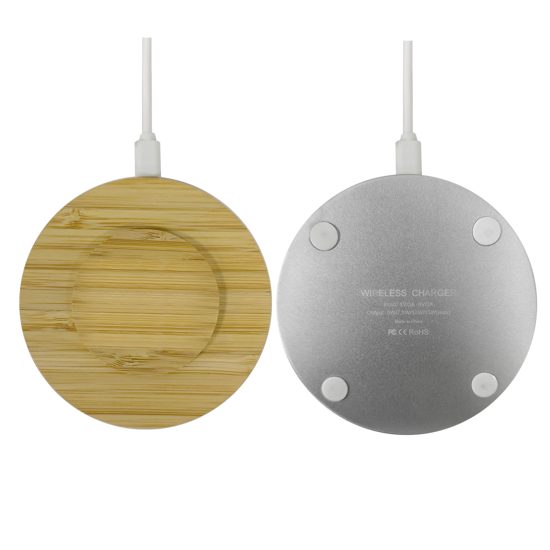 Laker Bamboo Wireless Charger 2