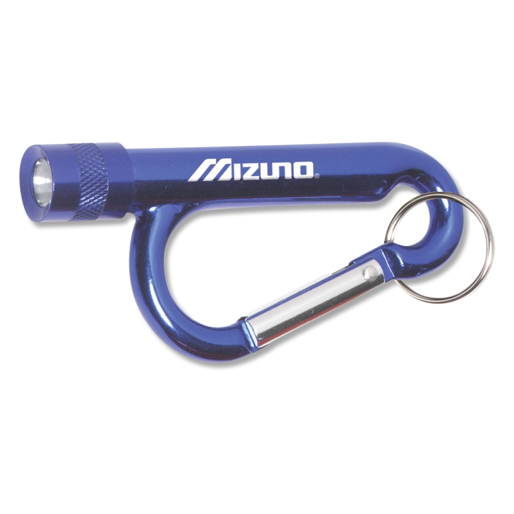 "Chiron Light" Metal Carabiner Flashlight with Split Ring Attachment 2
