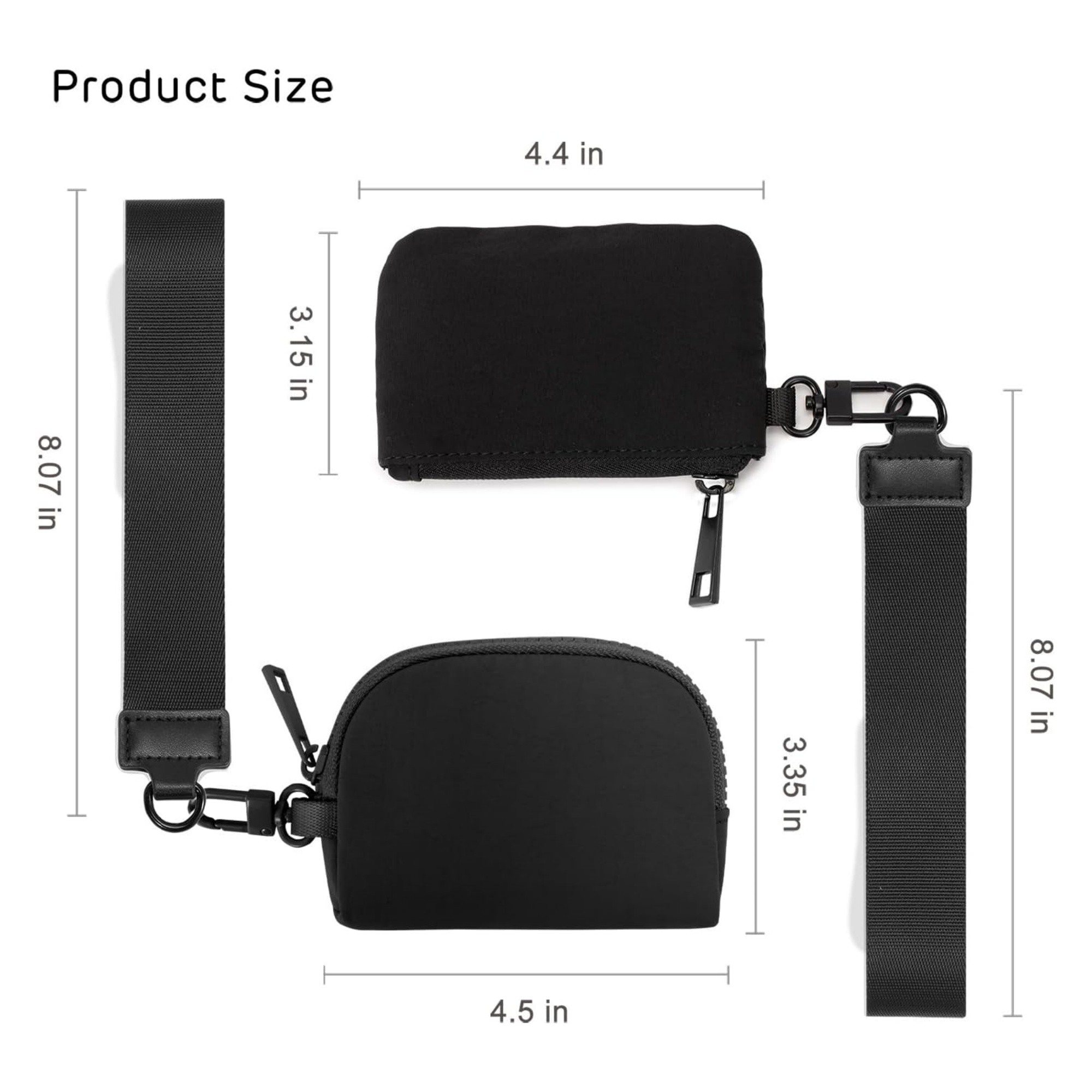 Mini Zip Around Wristlet Wallet 3
