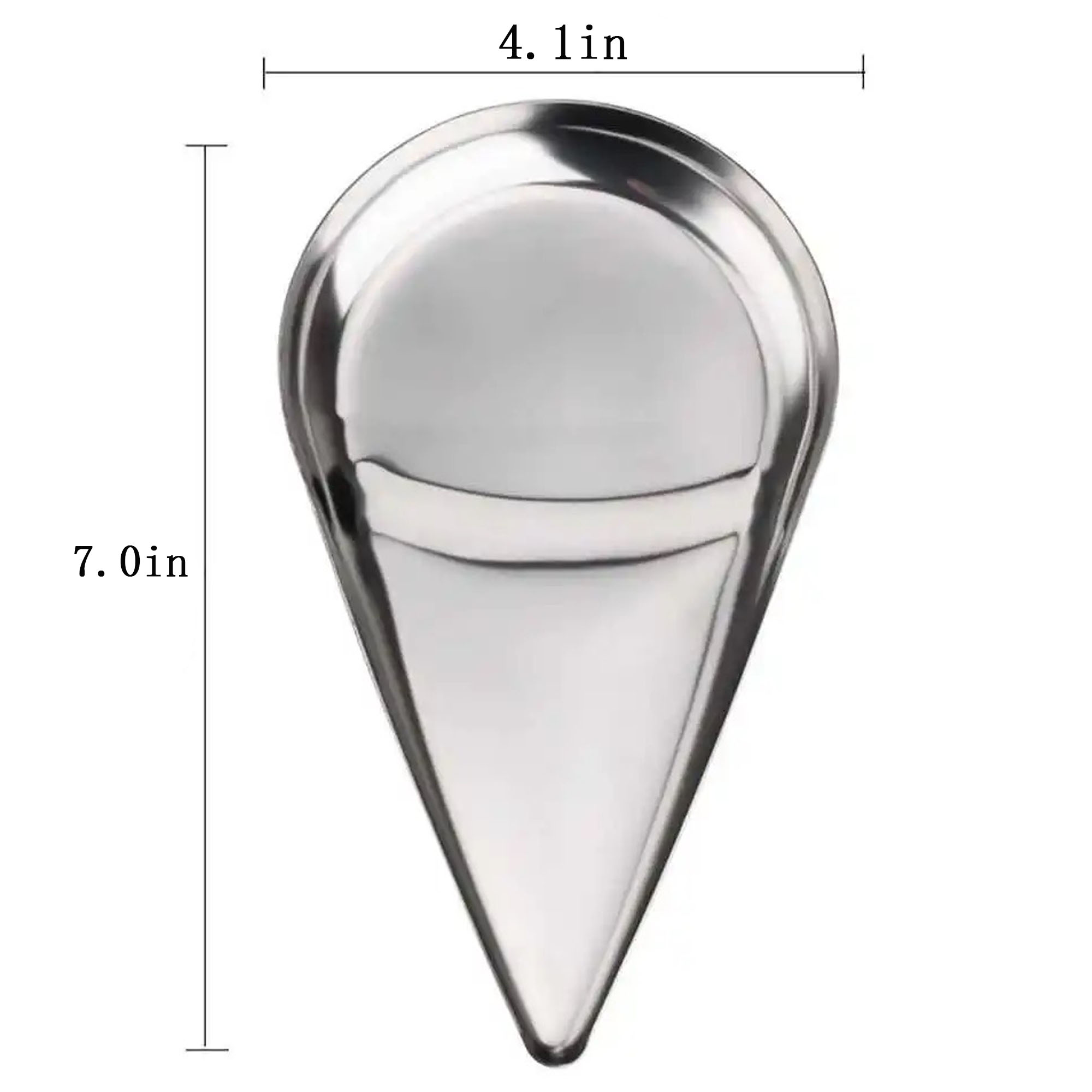 Stainless Steel Luxury Waterdrop-Shaped Tray ?C Sophisticated And Versatile 2