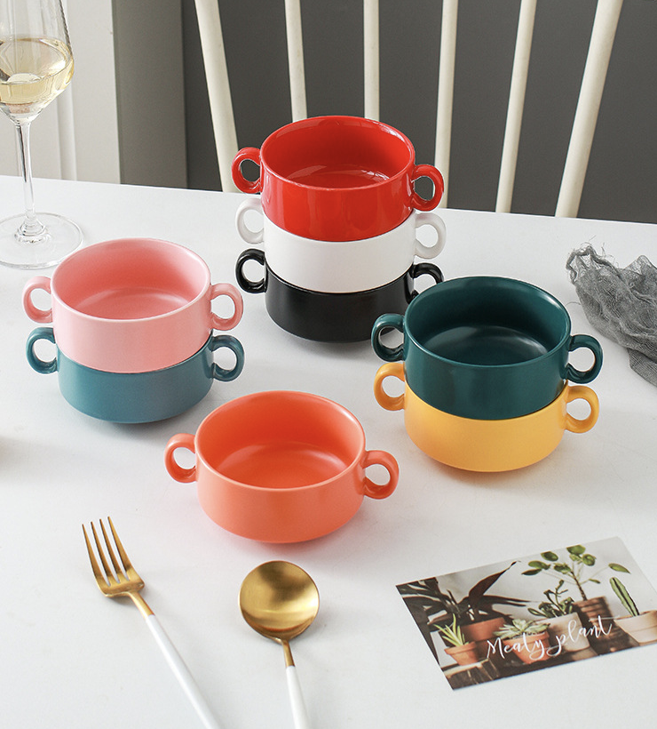 9 OZ Soup Bowls with Handles 5