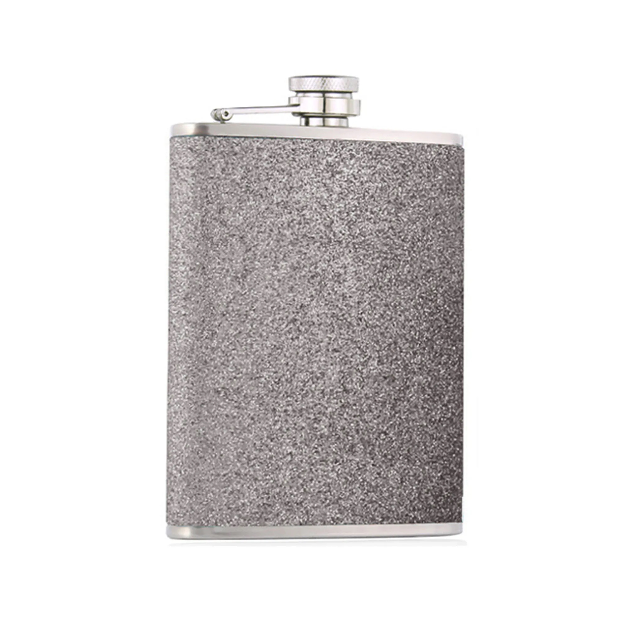 8OZ Shiny Stainless Steel Vodka Flask With Funnel 6