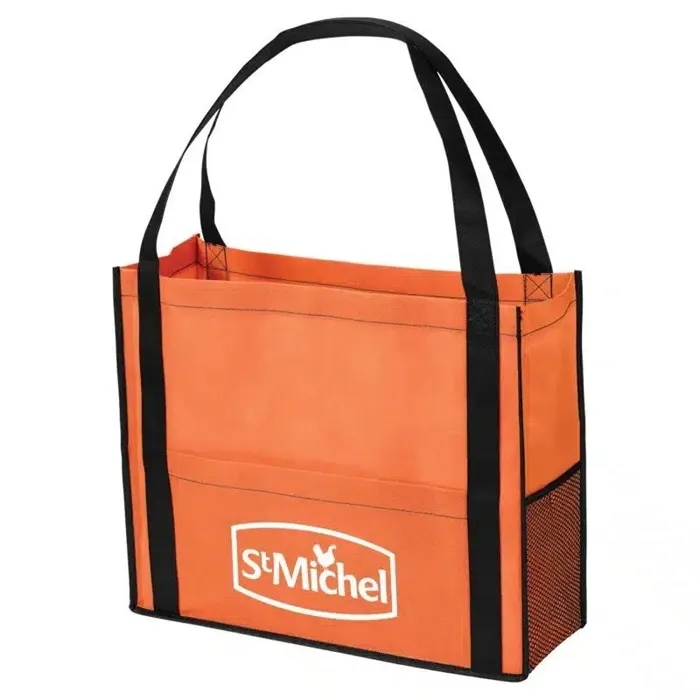 Non-Woven Tote with Mesh Pocket 10