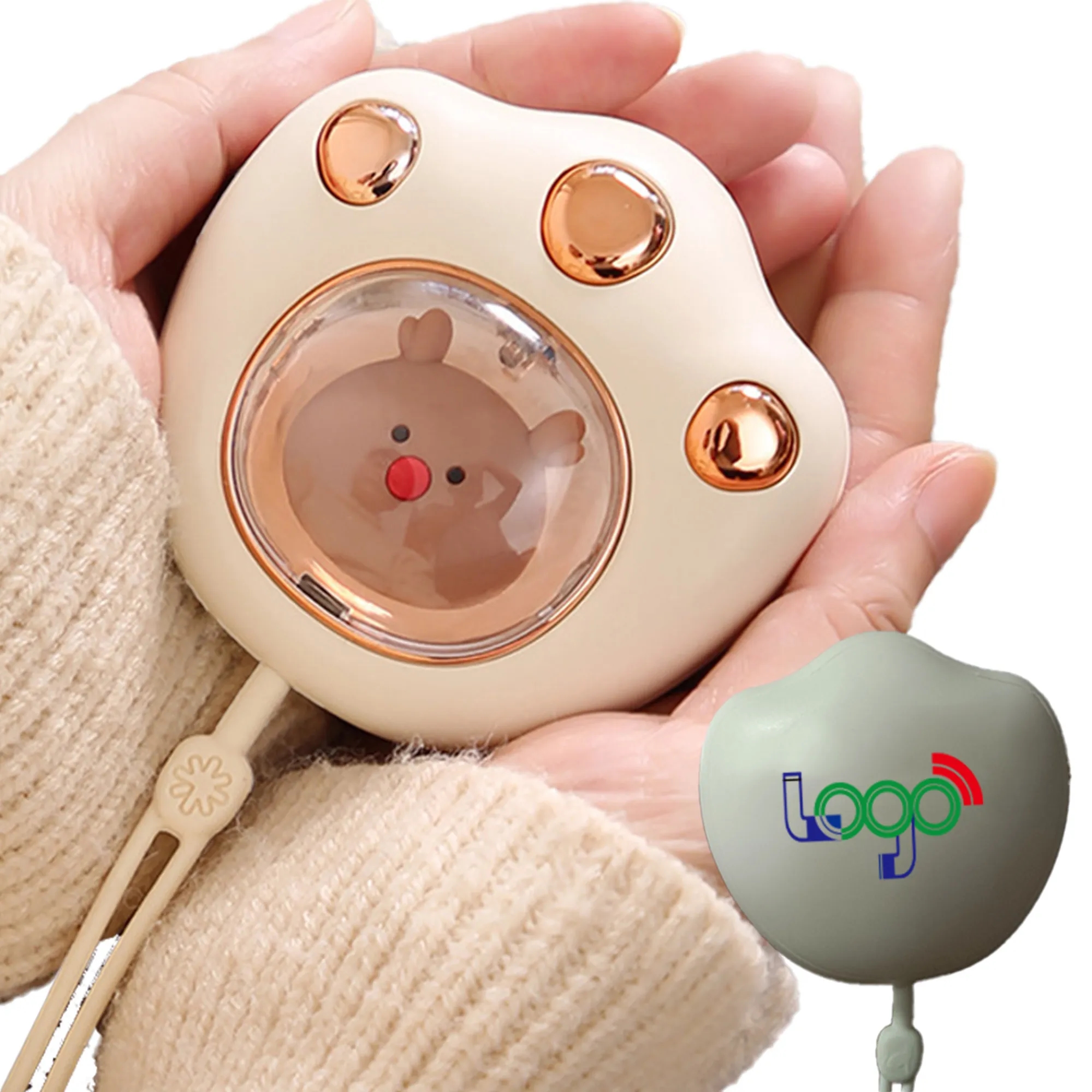 Rechargeable Cute Cat Paw Portable Type-C Hand Warmer 6