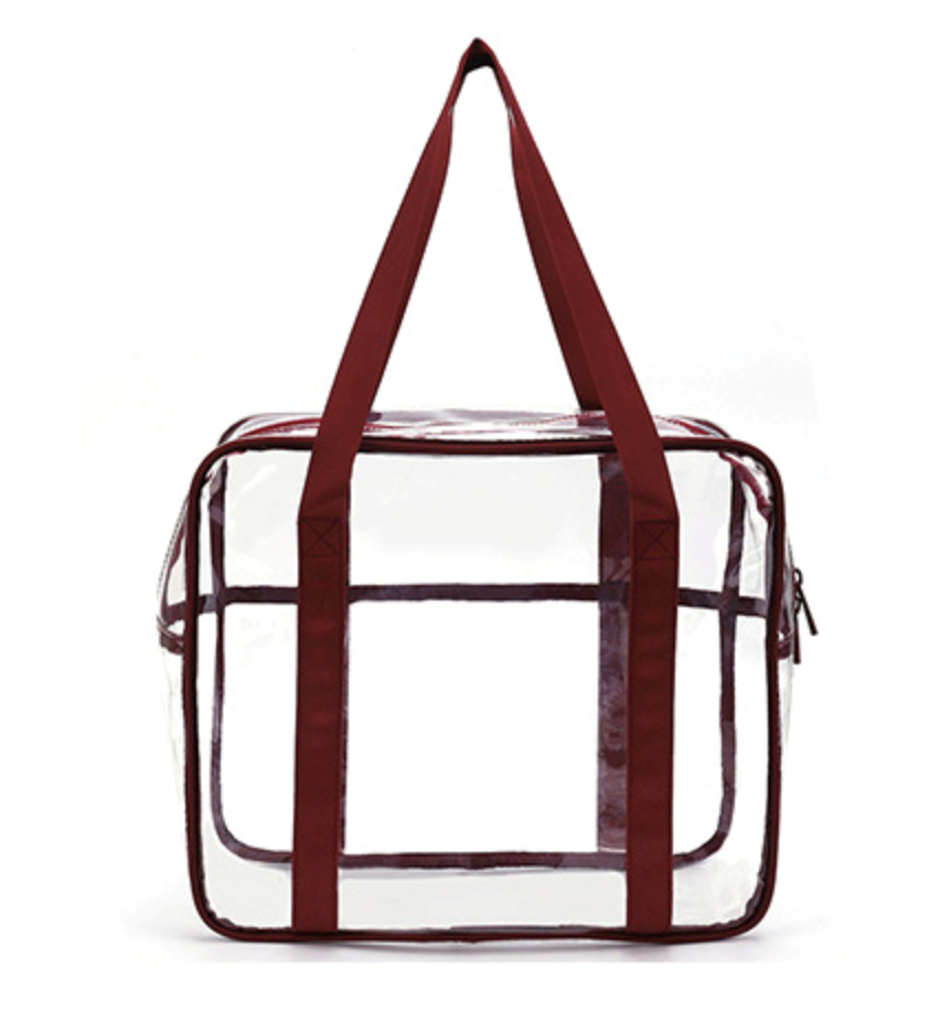 PVC Clear Tote Bag With Zipper 2