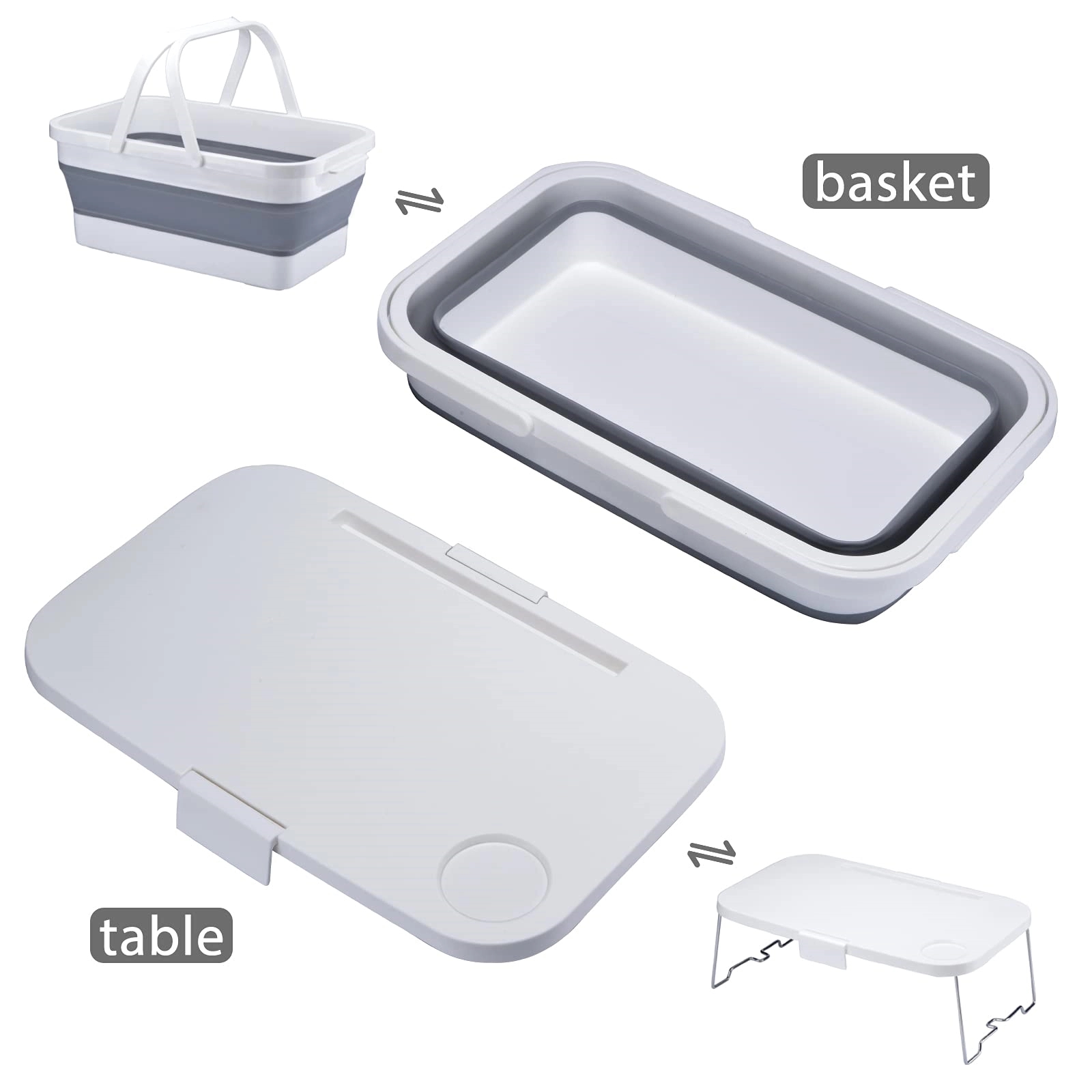 Portable Camping Picnic Food Storage Basket 15L 1