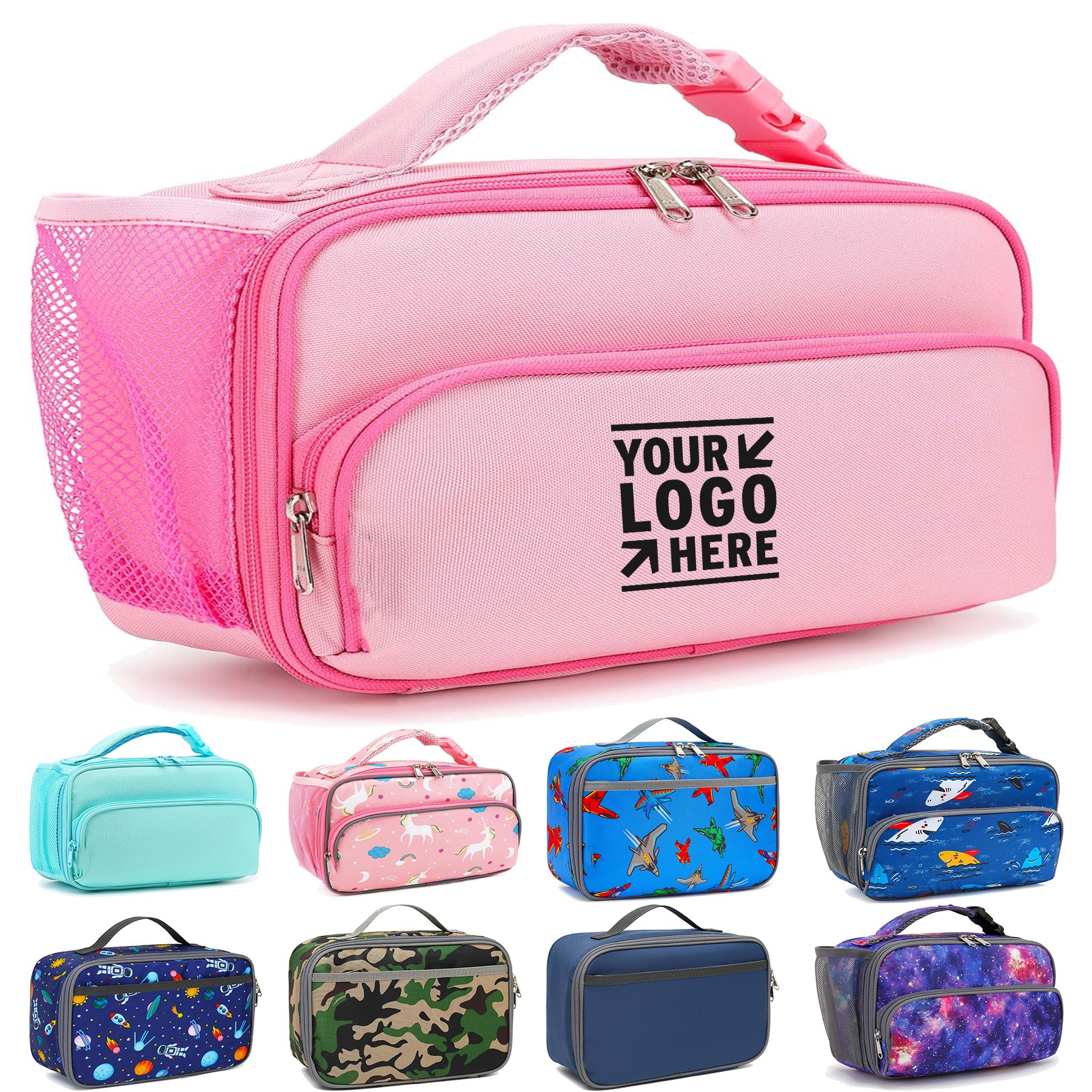 Kids Lunch box Insulated Soft Bag Mini Cooer Back to School Thermal Meal Tote Kit 2