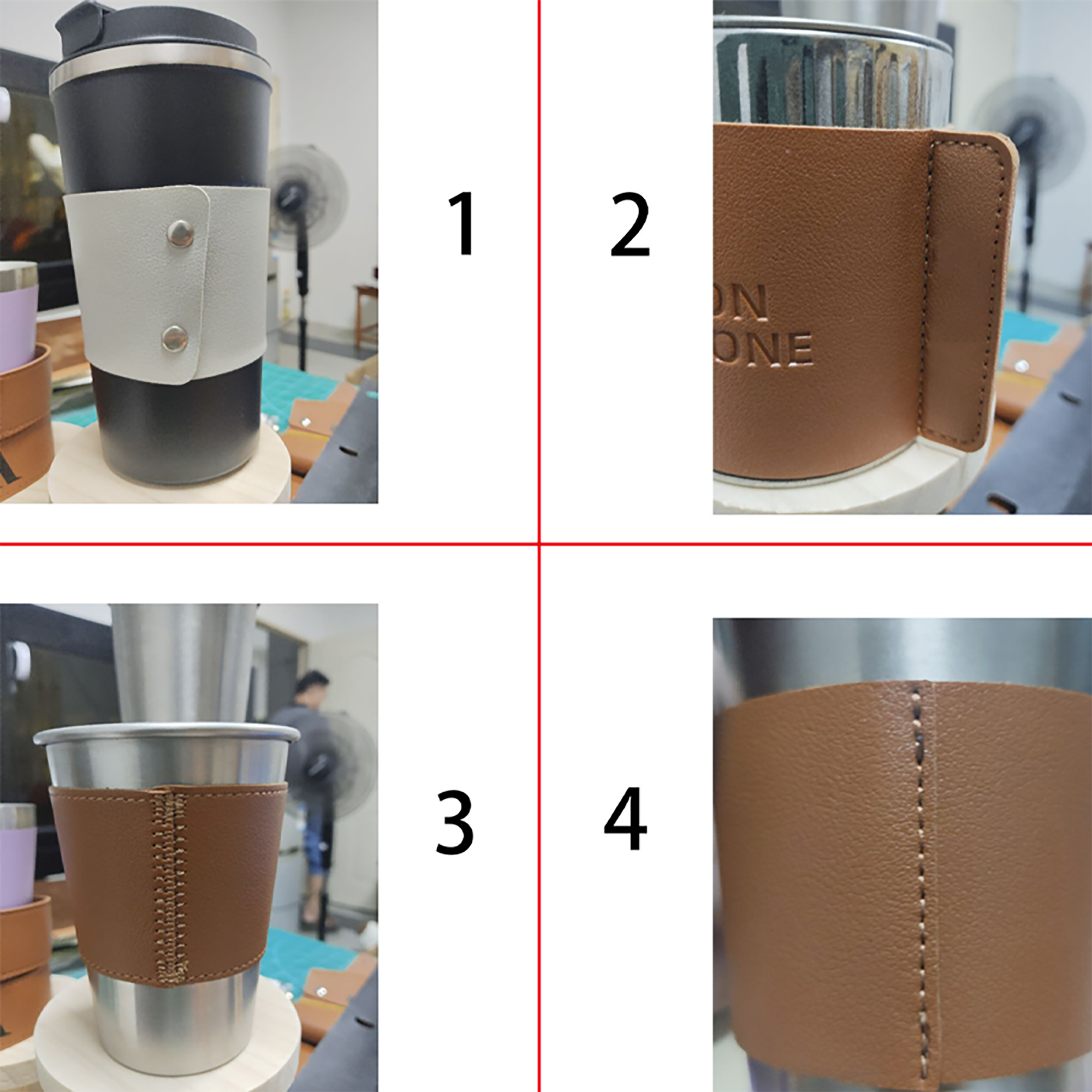 Reusable Cup Sleeve in PU Material 3