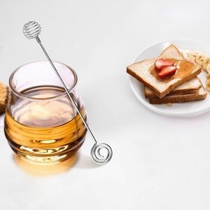 Spring Coil Shaped Honey Dipper Stick Stirrer Stainless Steel 3