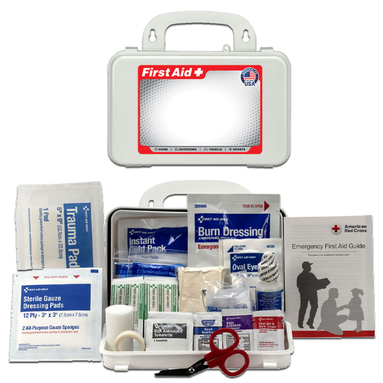 10 Person Bulk Plastic First Aid Kit, ANSI Compliant 3