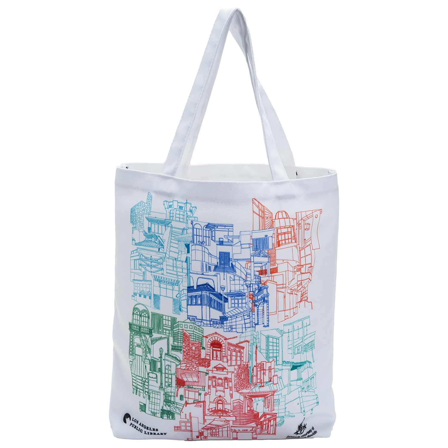 8 Oz. Sublimated Poly Canvas Full Color Tote Bag (14" x 16") 2