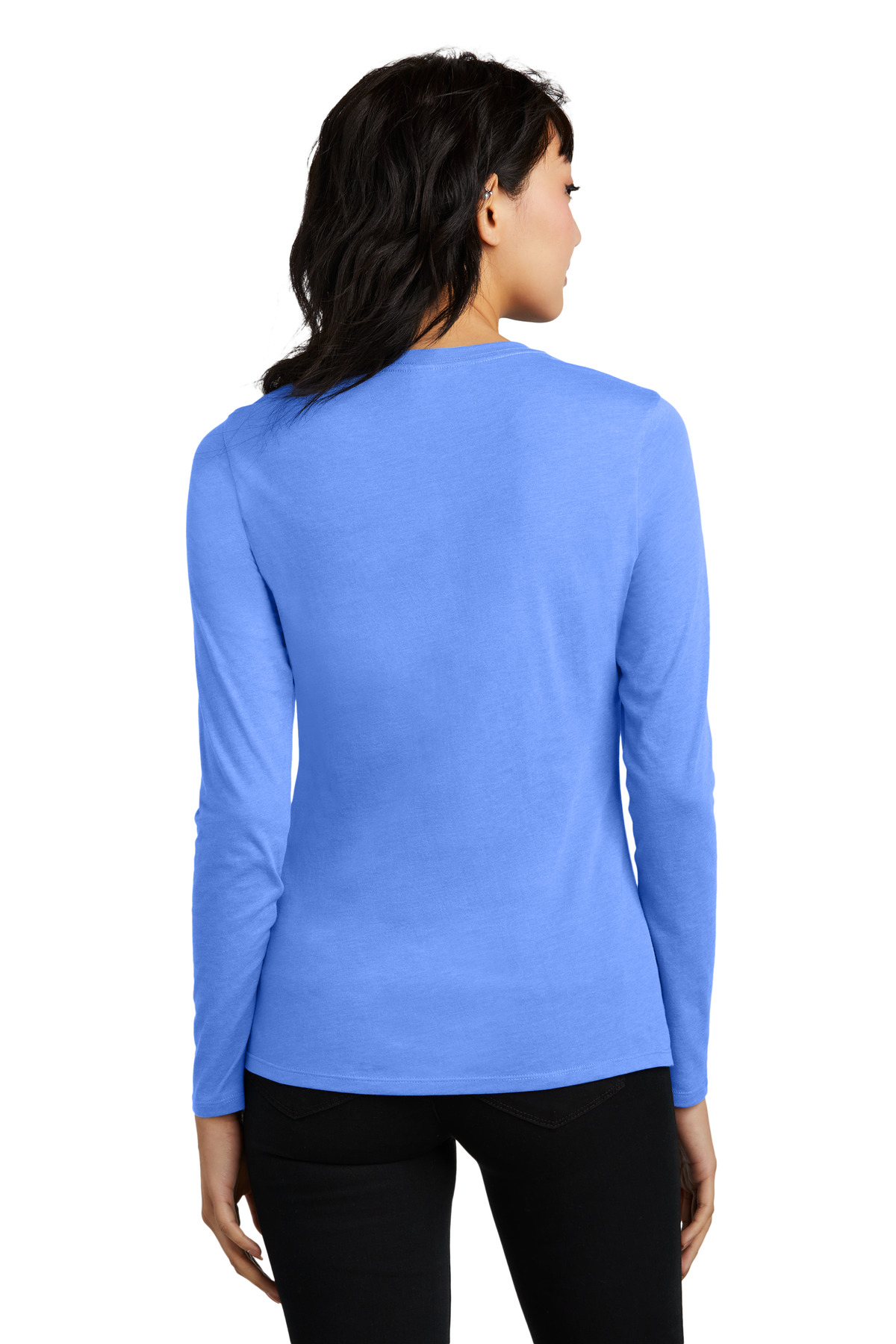 District Women's Perfect Blend CVC Long Sleeve Tee DT110 46