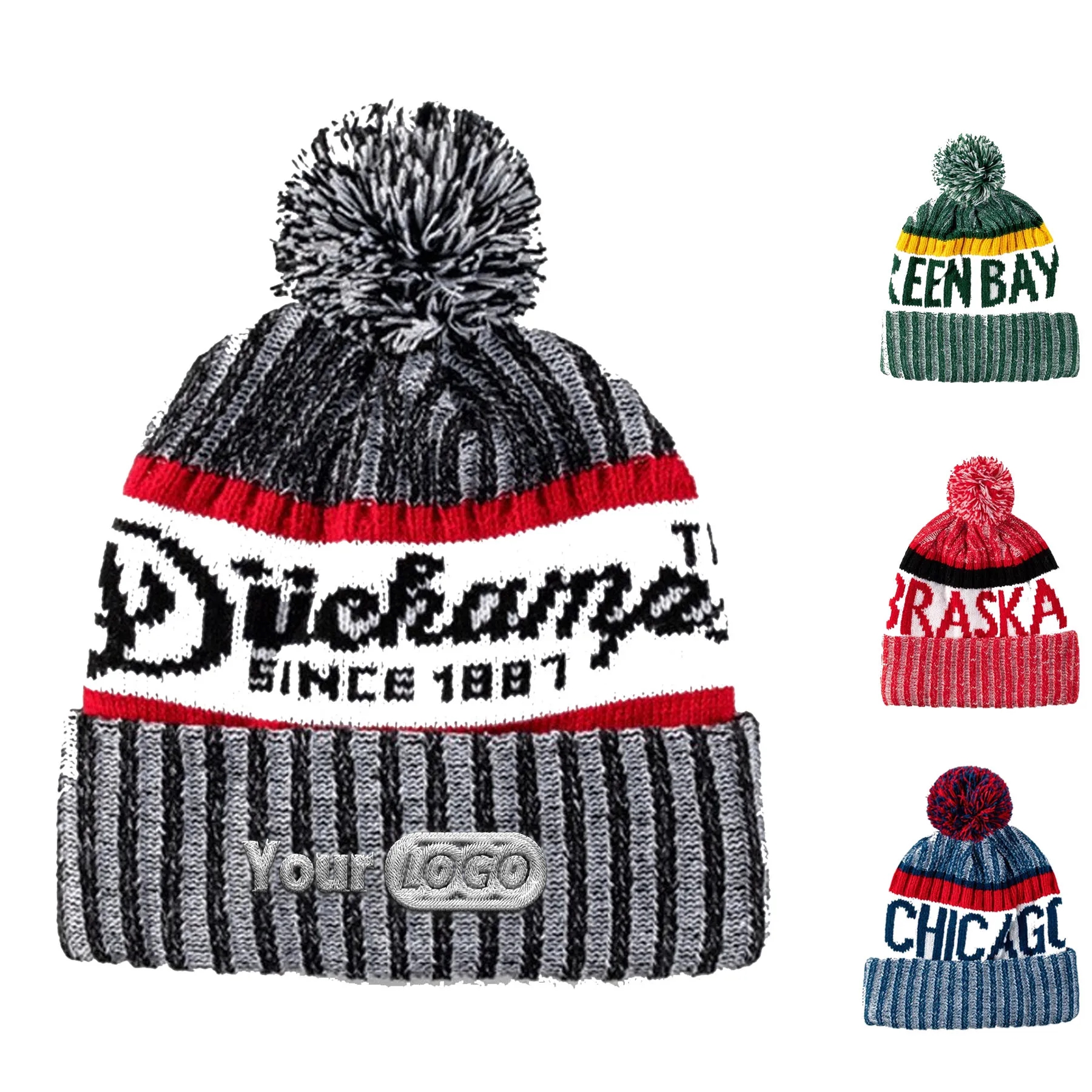 Folded Acrylic Knit Beanie 8