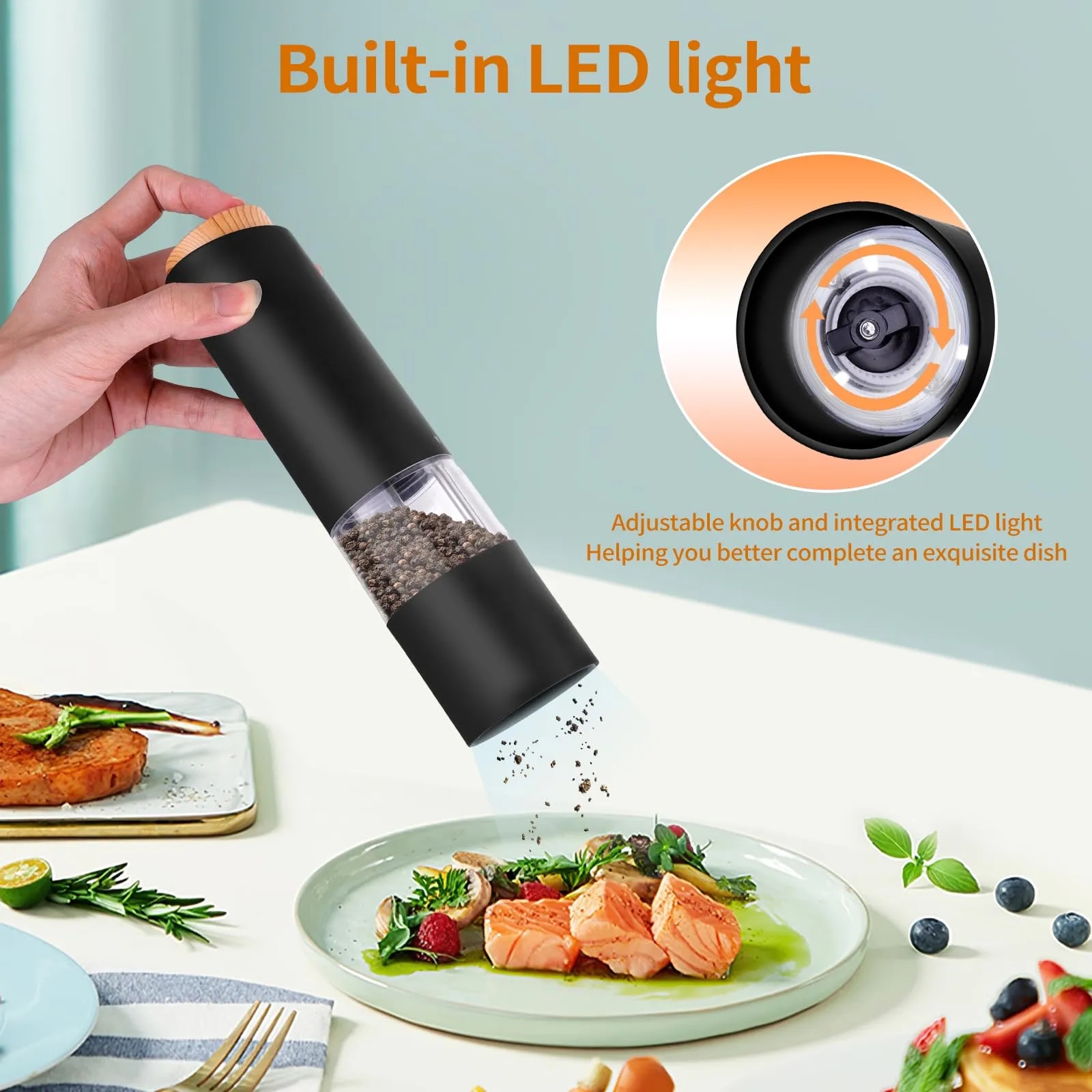 Electric Salt and Pepper Grinder 6