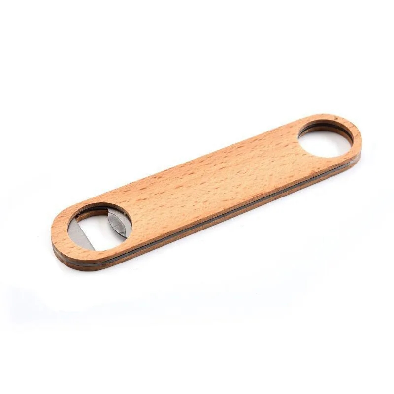 Flat Wooden Bottle Opener 5