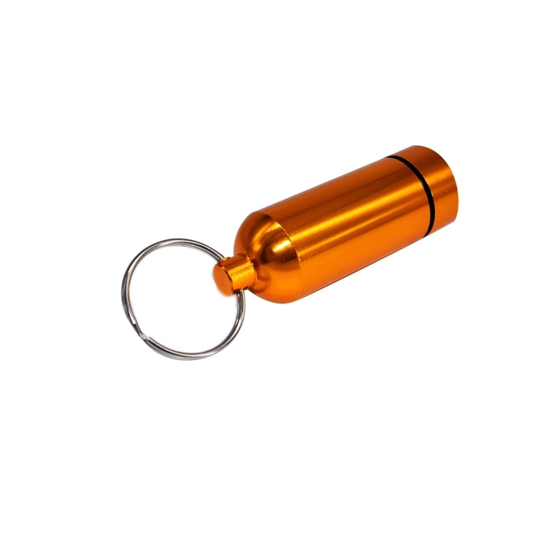Waterproof Mini Aluminum Cylinder Pill Box 4