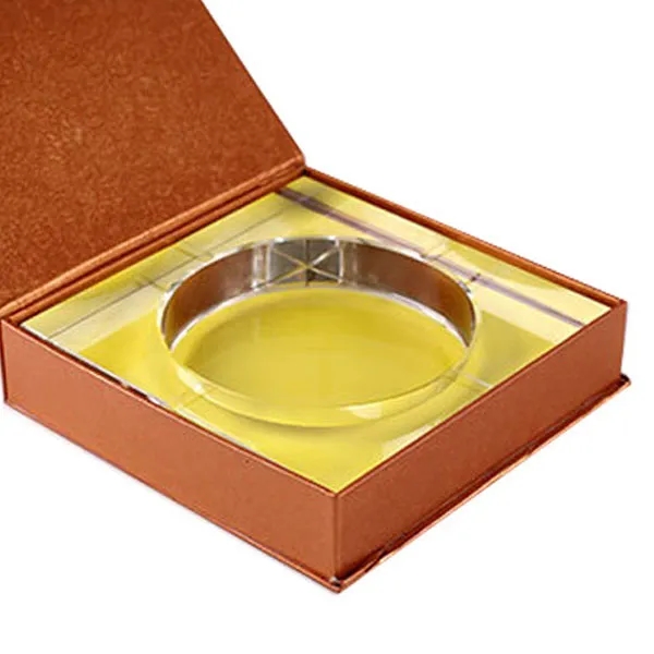 Square Crystal Ashtray with Gift Box 9