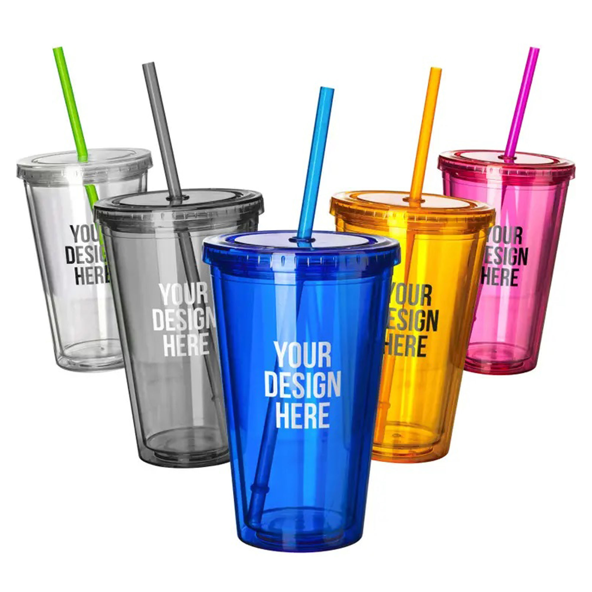 Transparent Plastic Cup 16oz 2