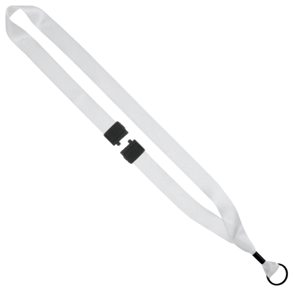3/4" rPET Dye-Sublimated Lanyard w/ Metal Crimp & Metal Split-Ring 14