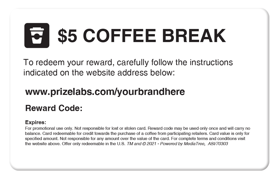 Coffee Break Gift Card 2