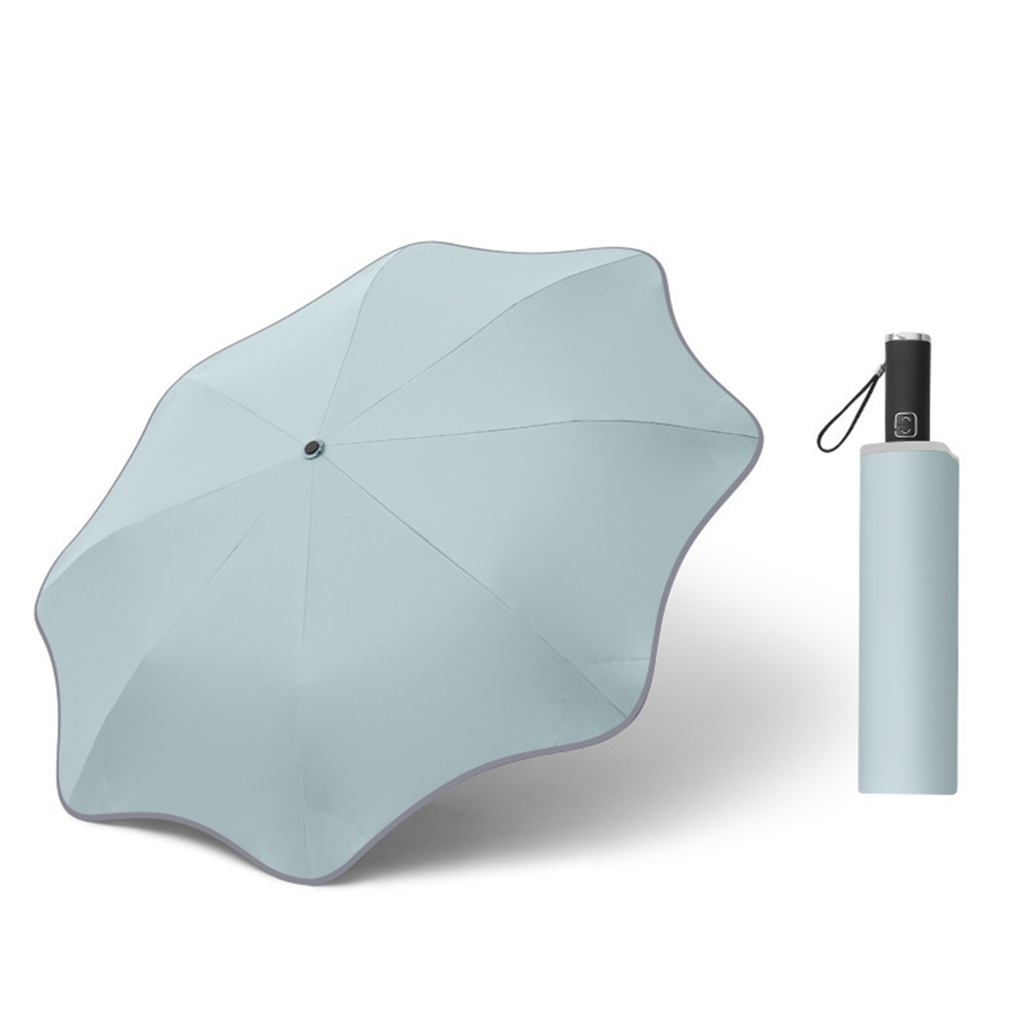 Travel Automatic Round Corner Compact Umbrella 5