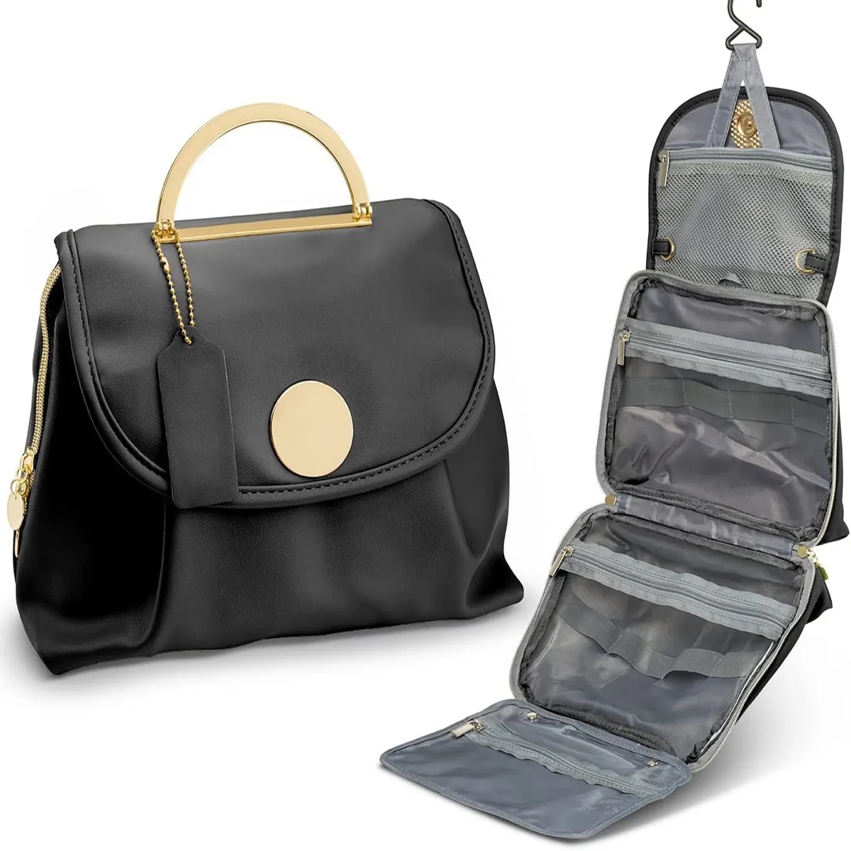 Multifunction Foldable Hanging Travel Toiletry Makeup Bag 7