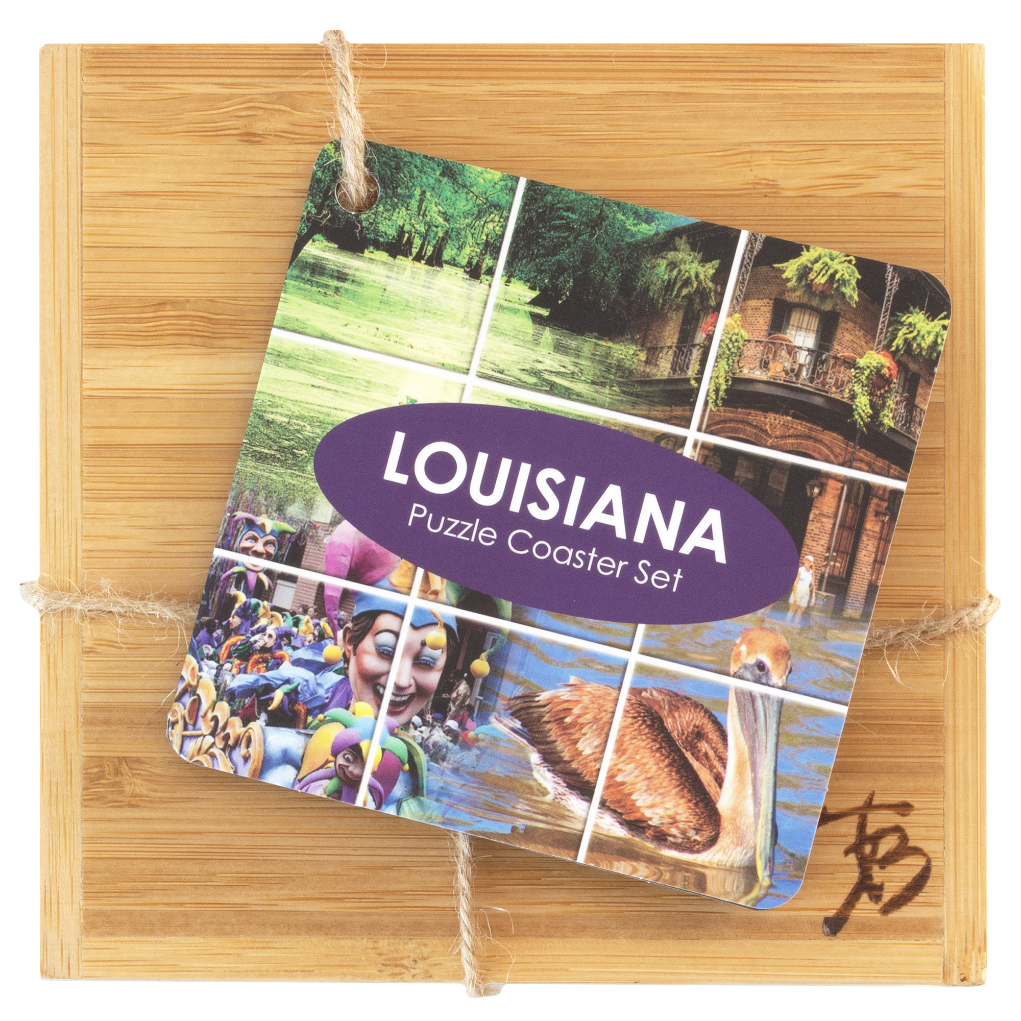 Louisiana Puzzle Coaster Set 13