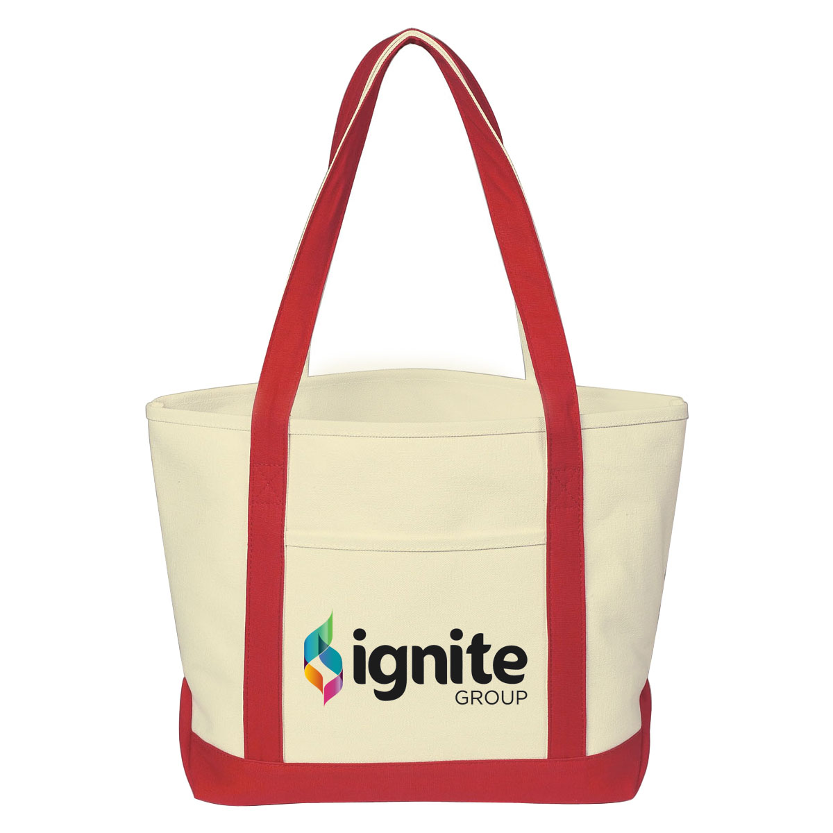 Full Color Medium 24 oz. Cotton Canvas Bag, custom tote bag with logo imprint 9