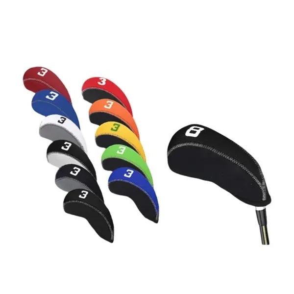 11-Piece Neoprene Golf Club Head Cover Set 16