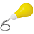 Lightbulb Stress Reliever Key Chain 3