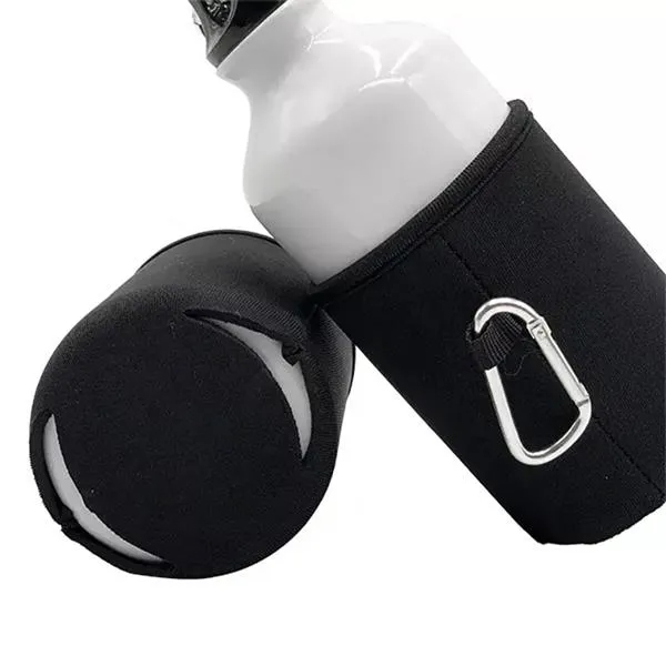 Collapsible Can Cooler with Carabiner, custom koozie with logo imprint 2
