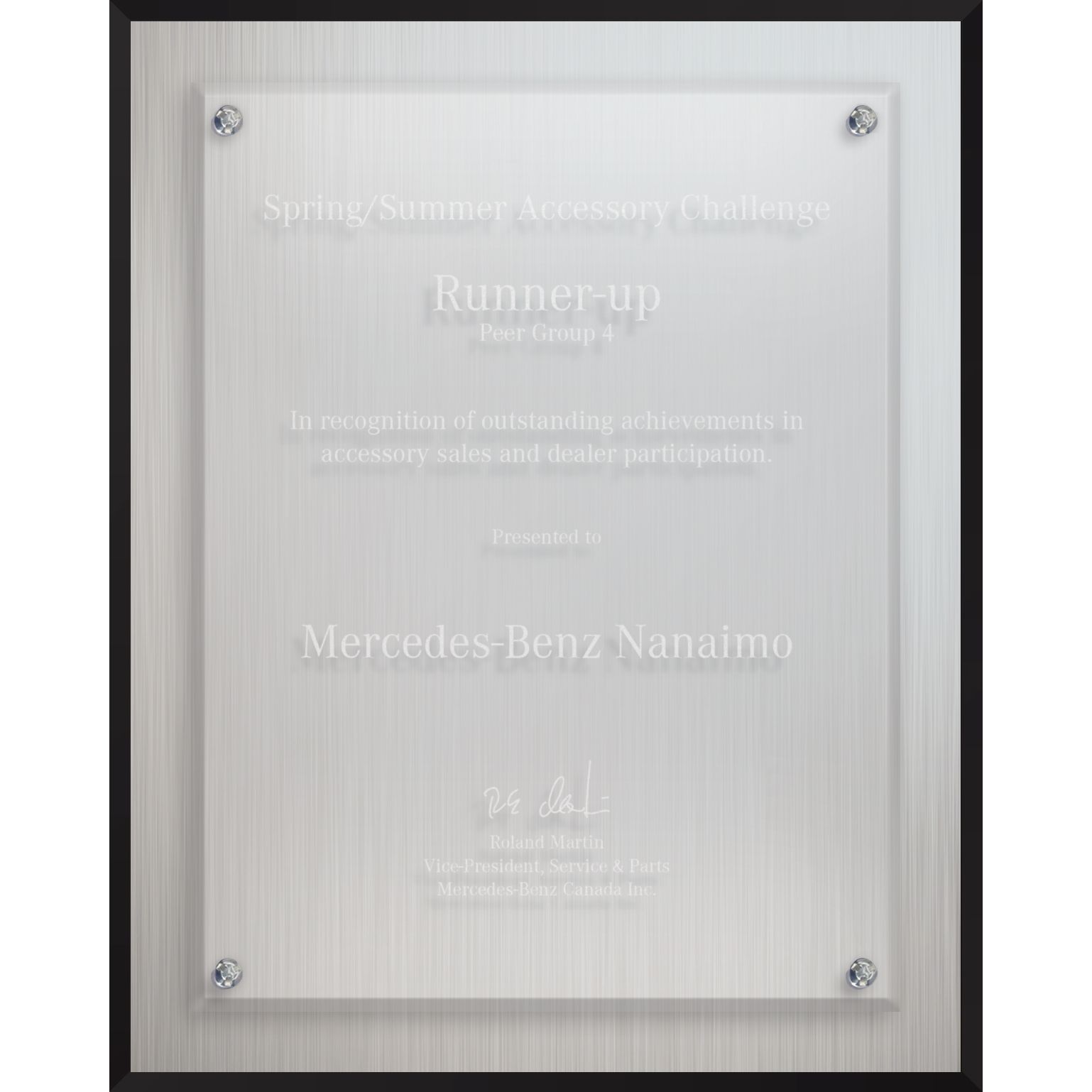 Econo Series Aluminum Plaque (8"x 10"x 1) Laser Engraved