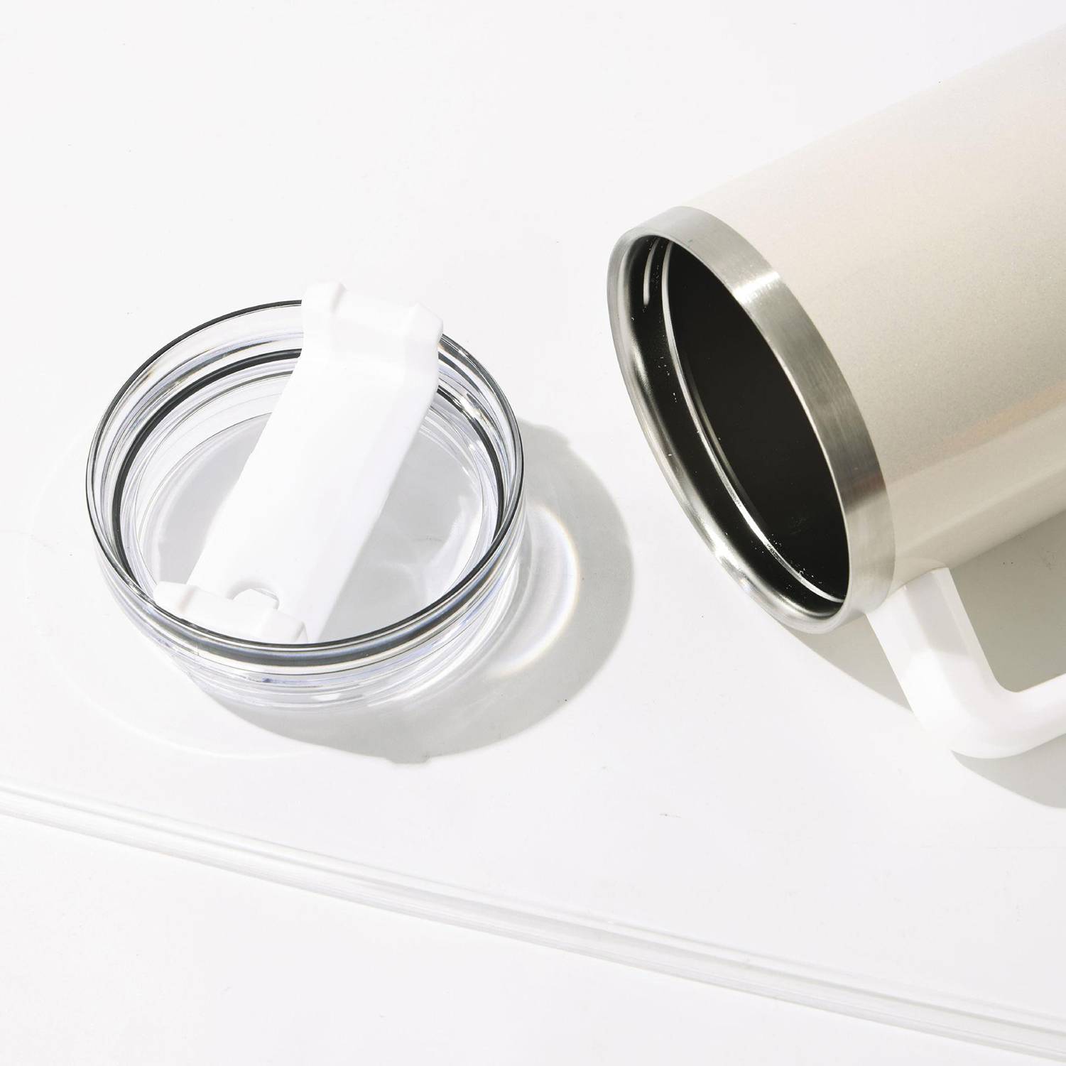 40oz Stainless Steel Straw Gradient Glitter Travel Mug Cup 7