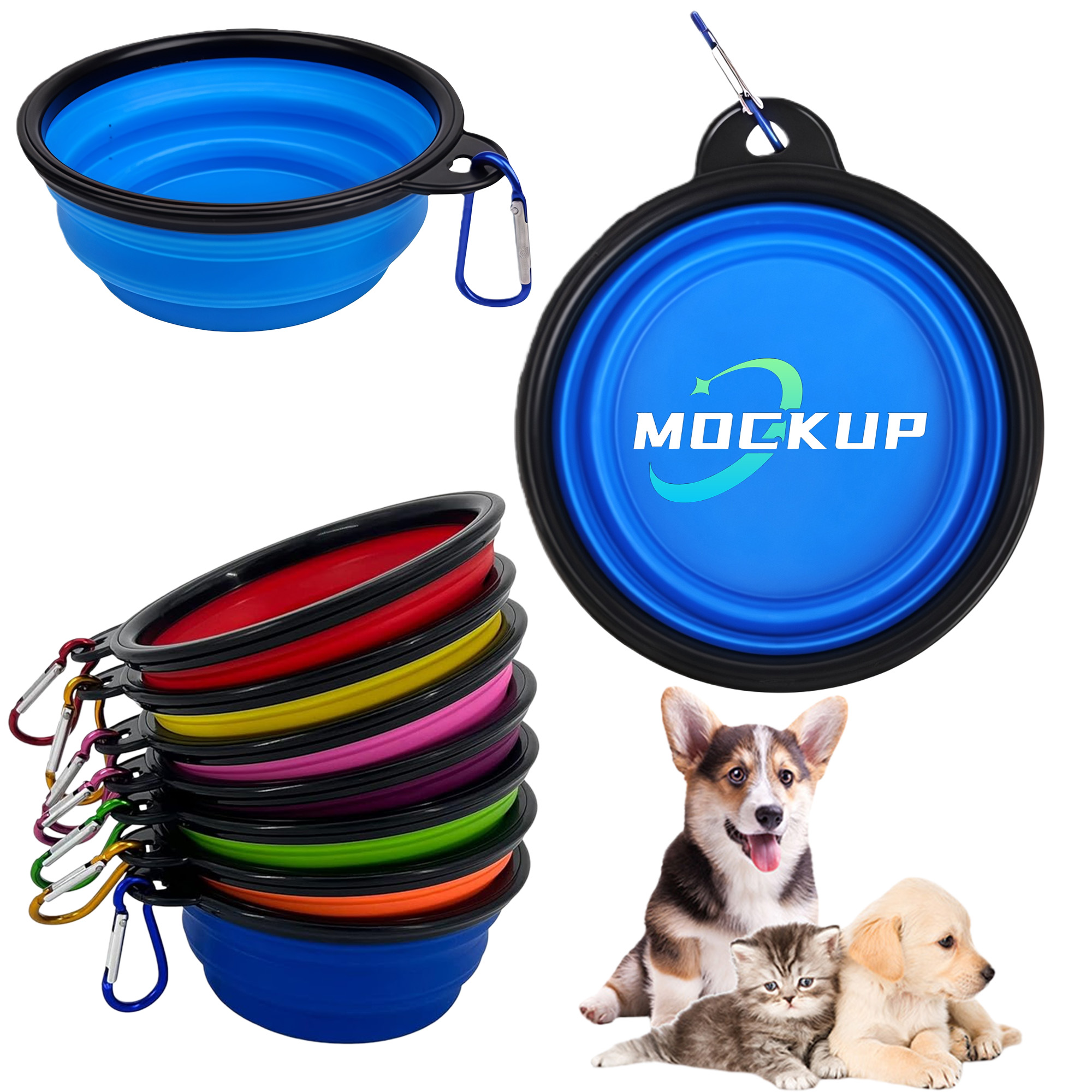 Durable Foldable Travel Water Dog Bowl 2