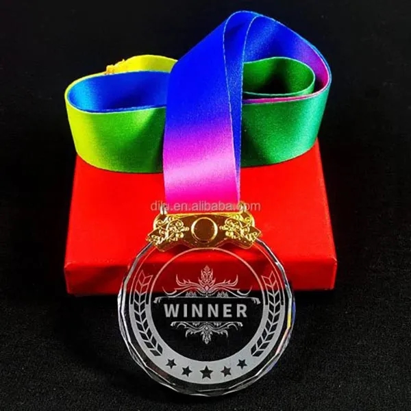 Personalized Glass Award Medal 7