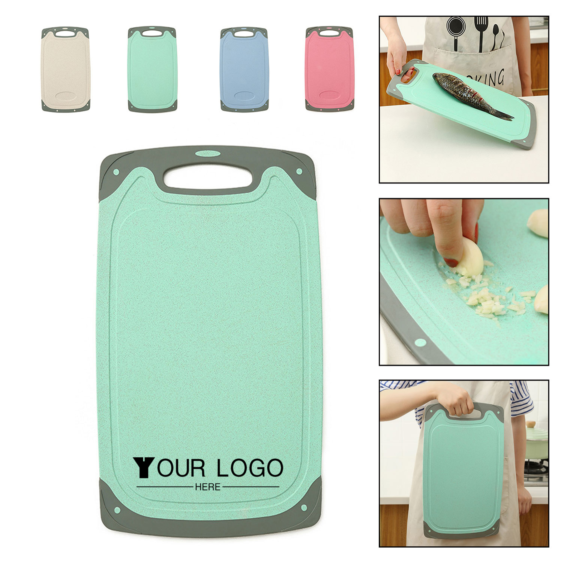 Double-sided Wheat Straw Cutting Board 1