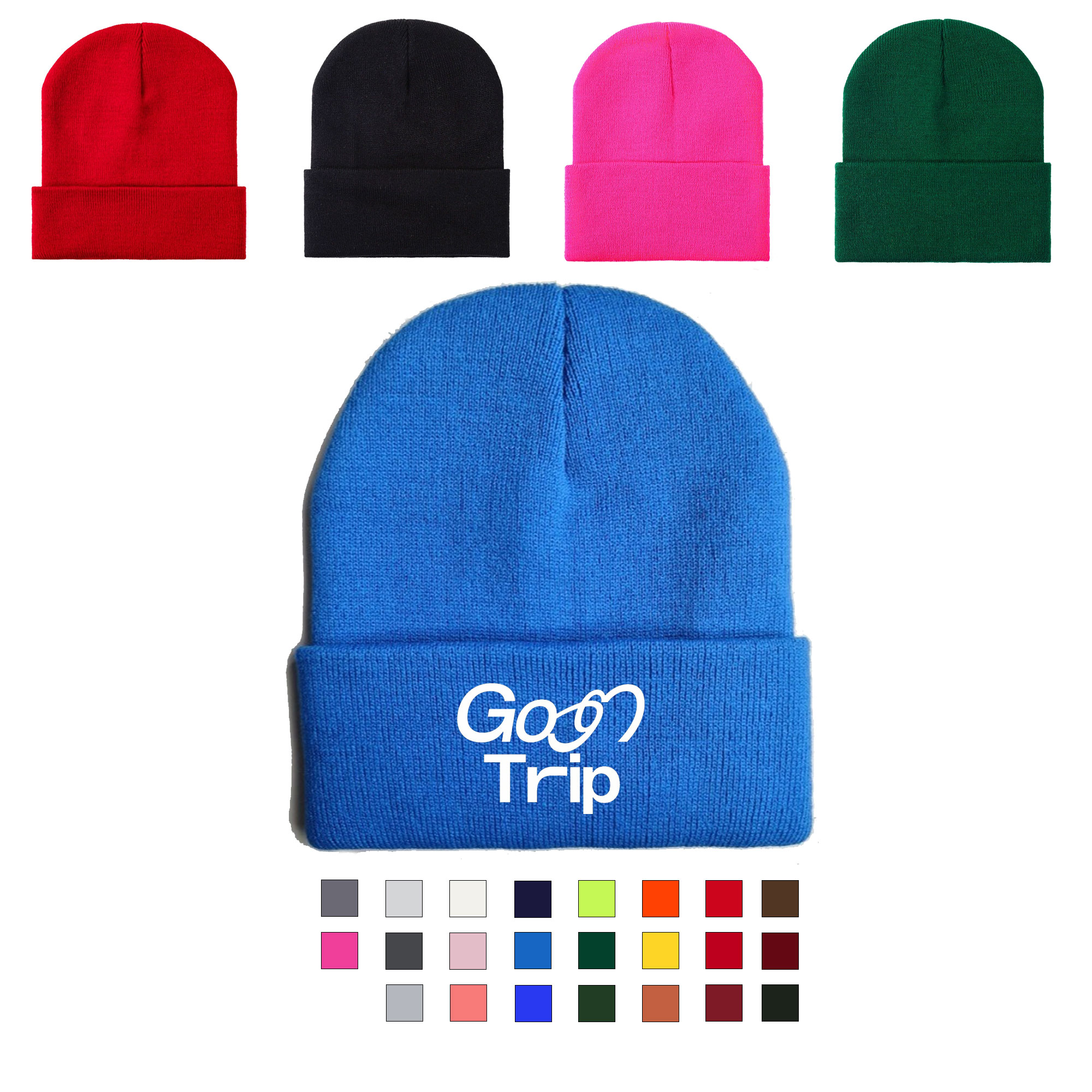 Customizable Solid Knitted Hat 1