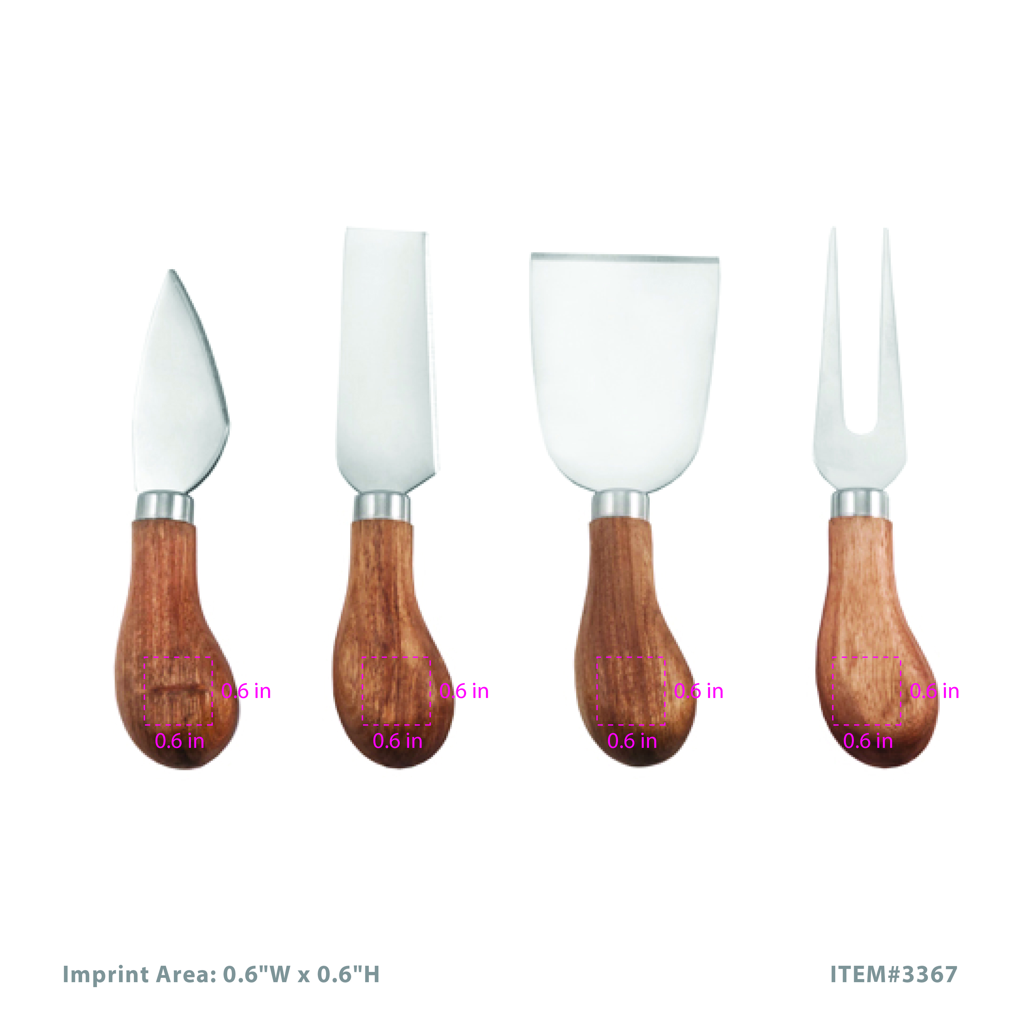 Twine Living® Gourmet Cheese Knives 7