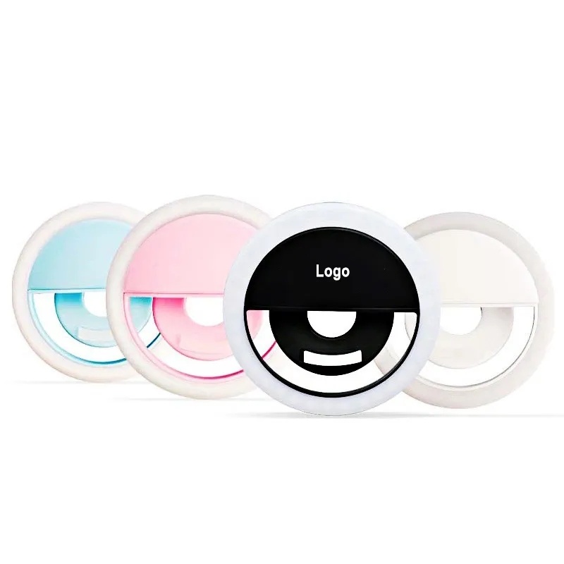 Selfie Ring Light Clip-on Phone Girl Makes up 5