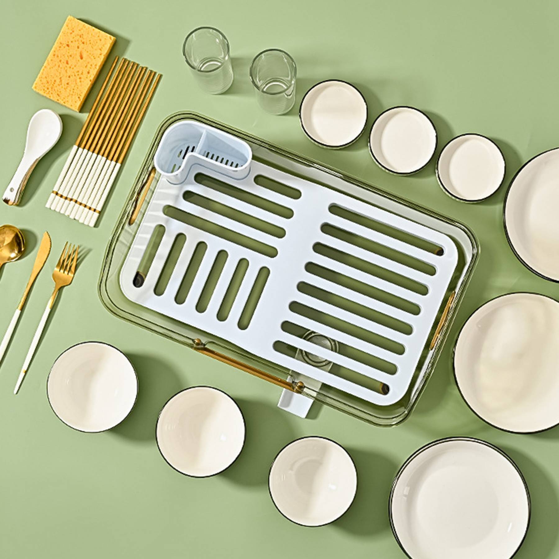 Kitchen crockery storage shelves 5
