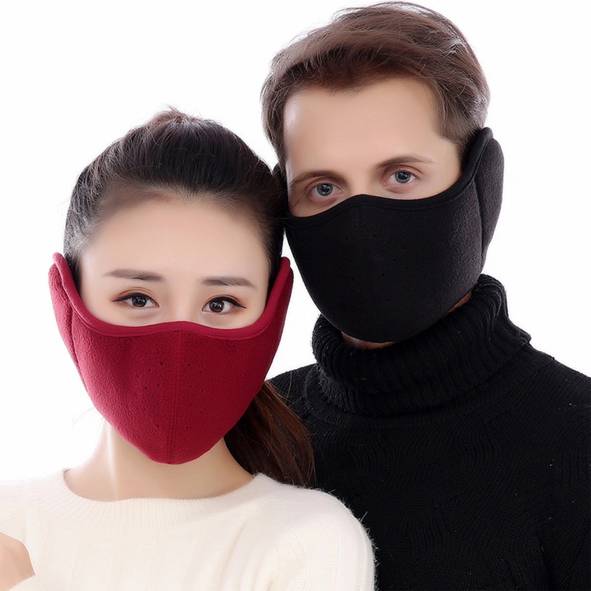 Two-in-one warm earmuff face mask 2