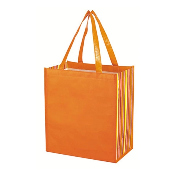 100% RPET Laminated Grocery Bag 12"W x 14"H x 8"D 9