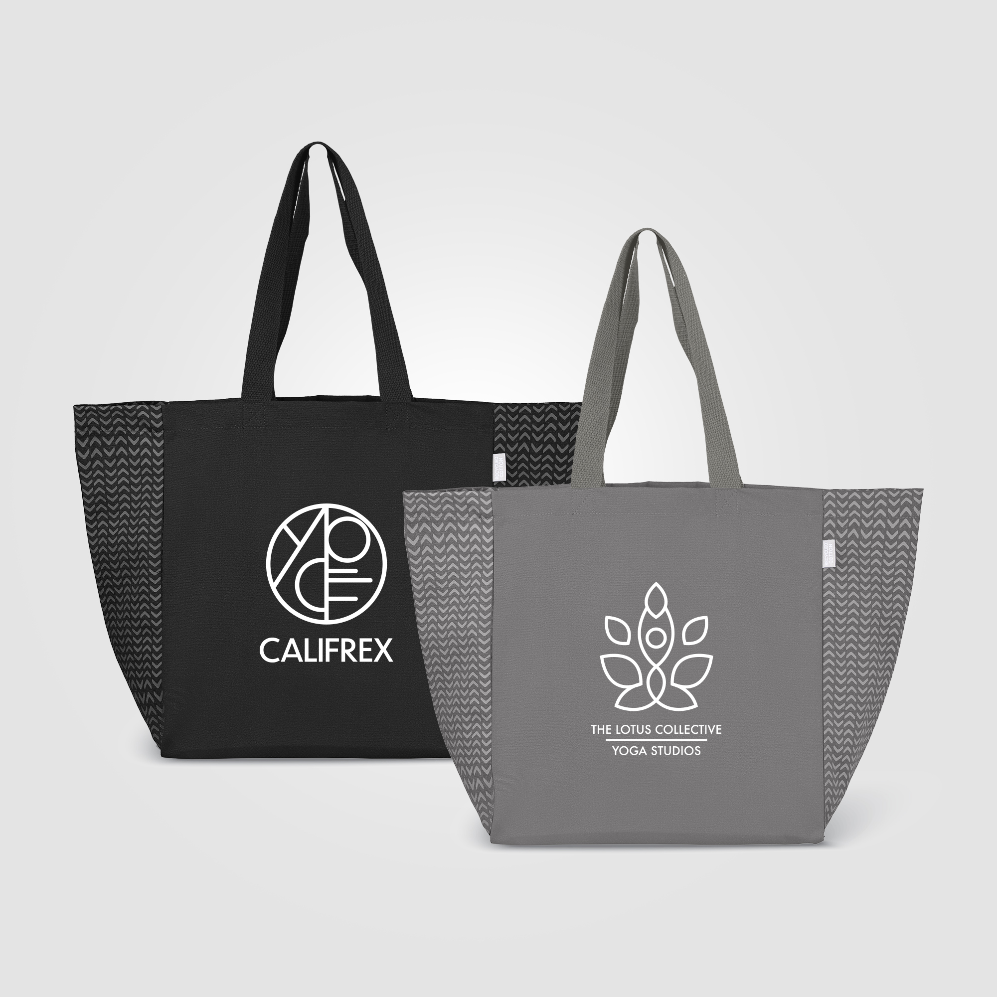 Toronto Recycled Cotton Chevron Tote Bag – 8 oz 6