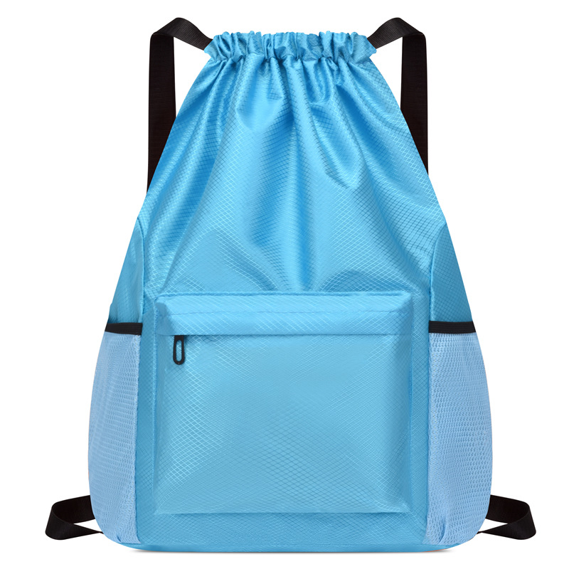 Waterproof Large Sports Drawstring Backpack w/Adjustable Shoulder Strap 13