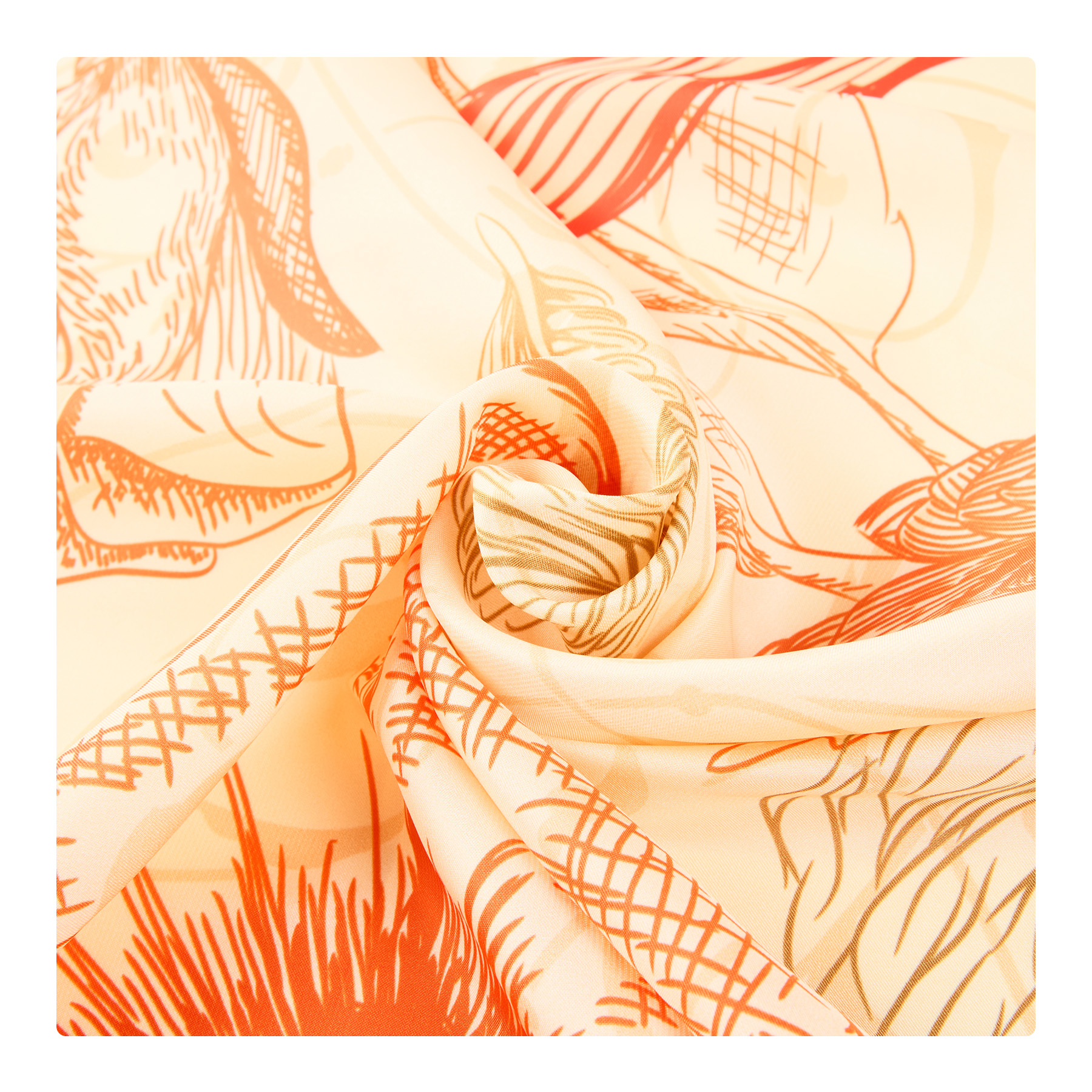 Silk-like Satin Square Bandanna (Machine Washable) 5