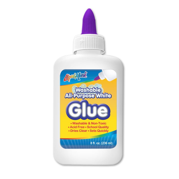 White All-Purpose Glue - Washable 8 oz 1