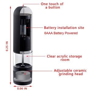 Electric Pepper Grinder Salt Mill 6