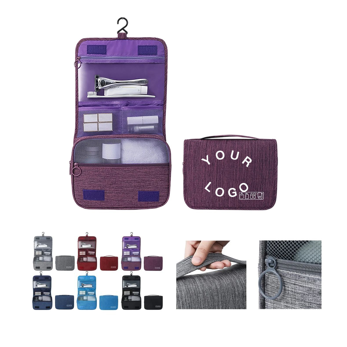 Polyester Travel Makeup Storage Bag 2