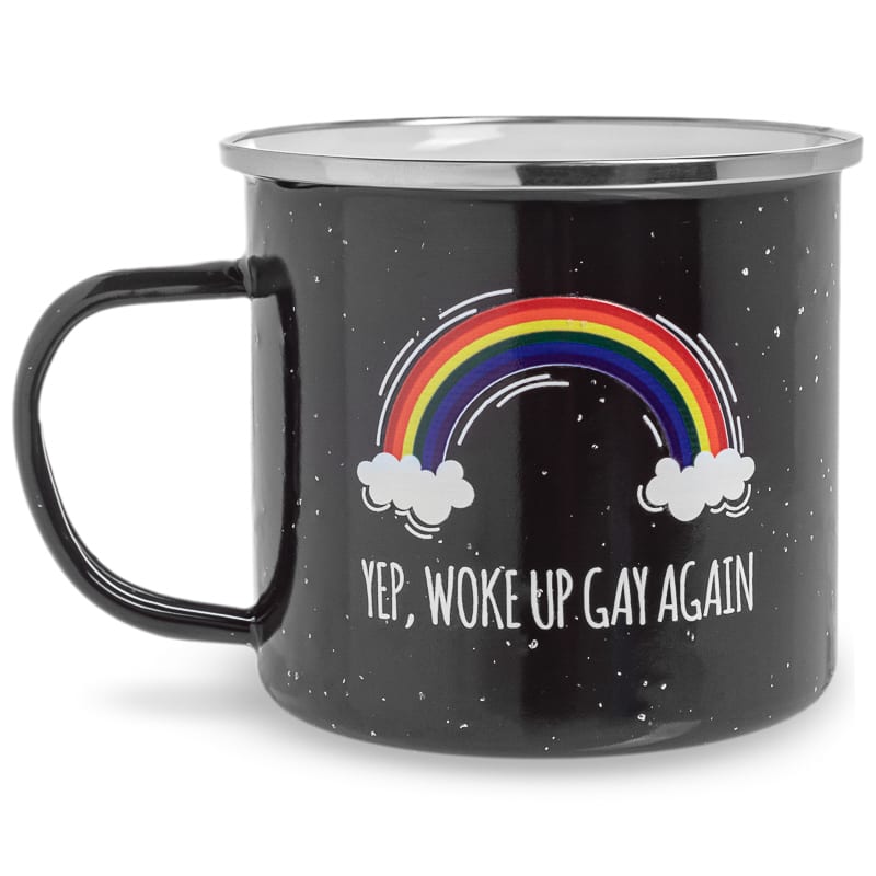 16 Oz Custom Campfire Metal Mug 4