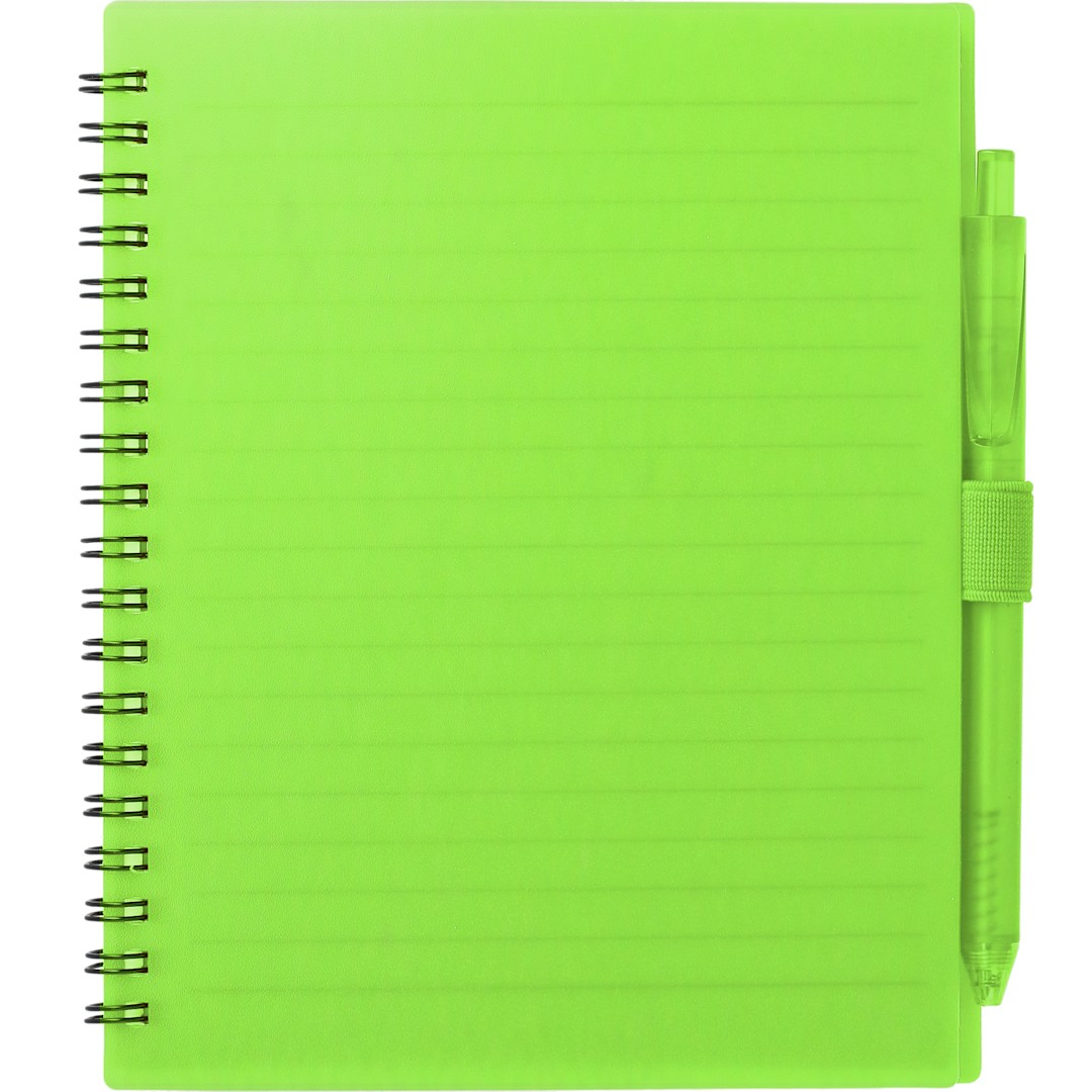 FSC® Recycled 5.5” x 7” Spiral Notebook w/ RPET Pe 227